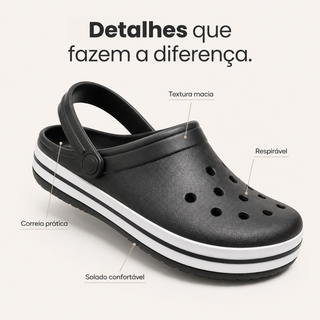 Babuche Fachetado Unissex 2 em 1 Adulto e Infantil | Confortável, Leve, Anatômico e Antiderrapante