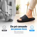 Chinelo slide ortopédico Nuvem unissex da Passato com palmilha anatômica, leve e antiderrapante, ideal para conforto e suporte.
