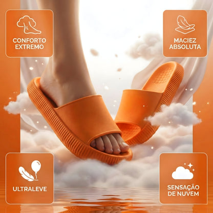 Chinelo Slide Ortopédico Nuvem Unissex | Palmilha Anatômica, Leve e Antiderrapante | Passato