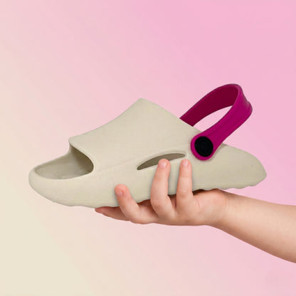 Chinelo Nuvem Infantil Meninas 2 em 1 com Correia | Leve, Antiderrapante e Confortável | Passato