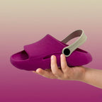 Chinelo infantil feminino Passato 2 em 1 Nuvem leve, antiderrapante e confortável com correia para meninas.