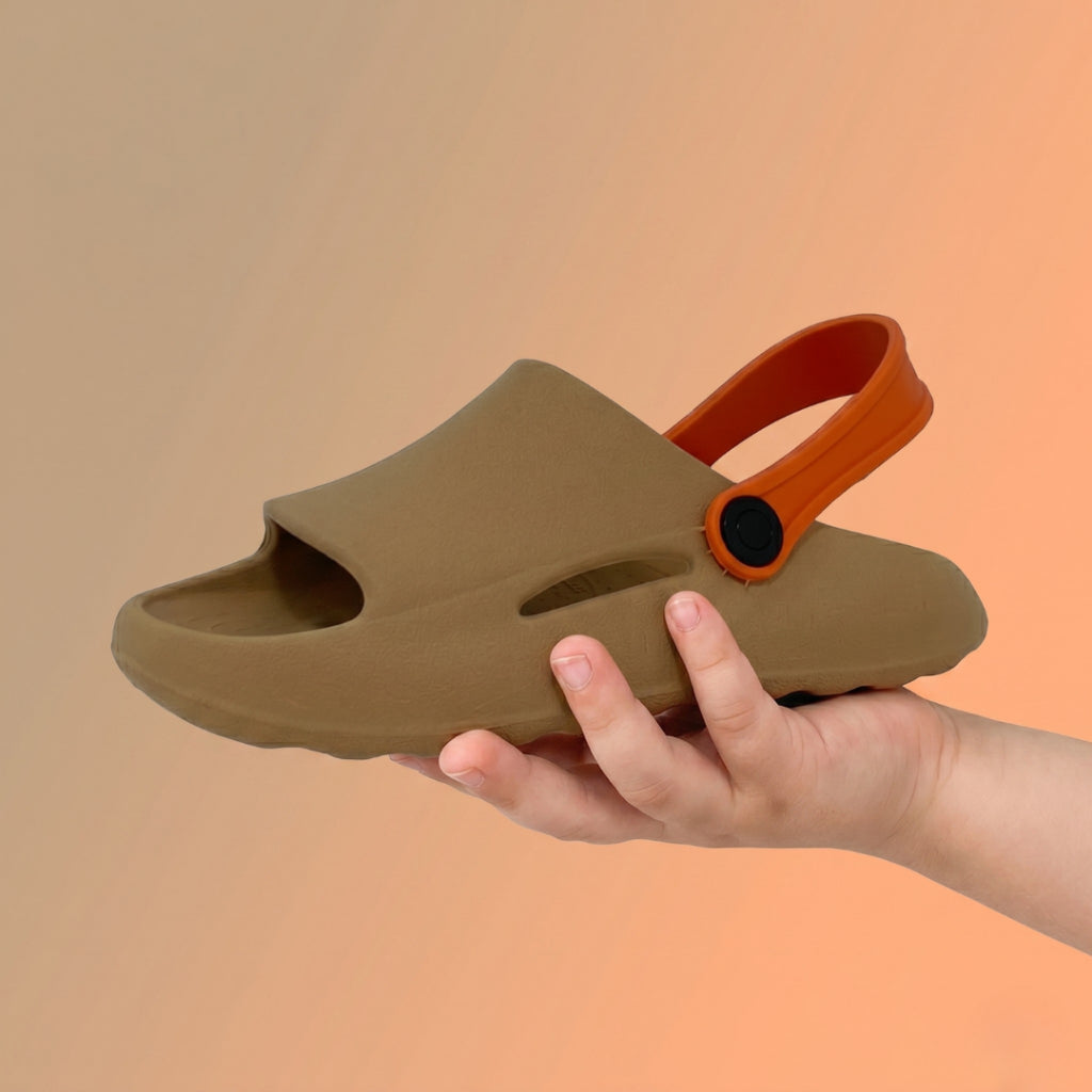 Chinelo infantil masculino Passato 2 em 1 com correia, leve, antiderrapante e confortável, ideal para meninos.