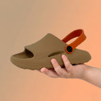 Chinelo infantil masculino Passato 2 em 1 com correia, leve, antiderrapante e confortável, ideal para meninos.