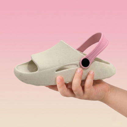 Chinelo Nuvem Infantil Meninas 2 em 1 com Correia | Leve, Antiderrapante e Confortável | Passato